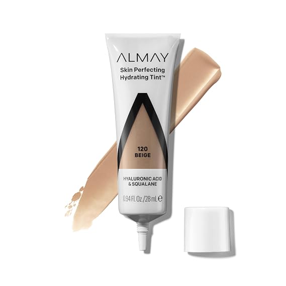 Almay Skin Perfecting Hydrating Tint Foundation, 120 Beige, 0.94 fl oz