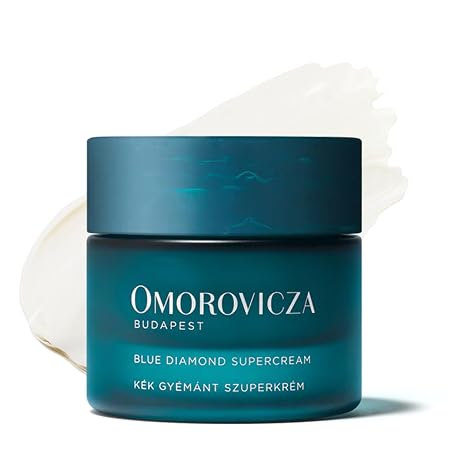 Omorovicza Blue Diamond Supercream (1.7 oz), Face Moisturizer, Firming & Hydrating Moisturizer Face Cream with Blue Diamond Complex, Squalane & Vitamin C to Rebuild Damaged Skin