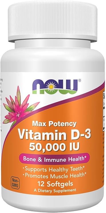 Now Foods Vitamin D-3 50,000 IU 12 Softgel