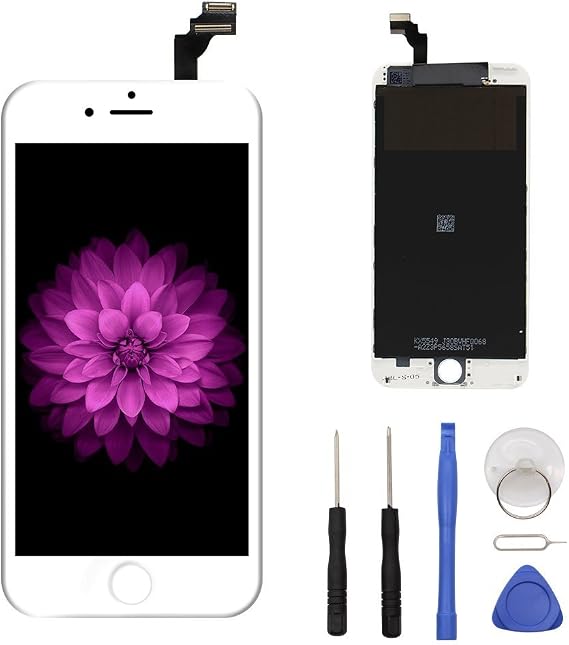 White For iPhone 6 4.7 Inch LCD Screen Replacement Full Digitizer Assembly Frame Set Front Glass Display Required Tool Kit
