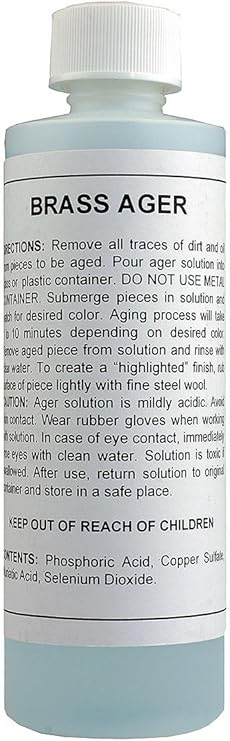 Brass & Bronze Aging Solution - 8 oz