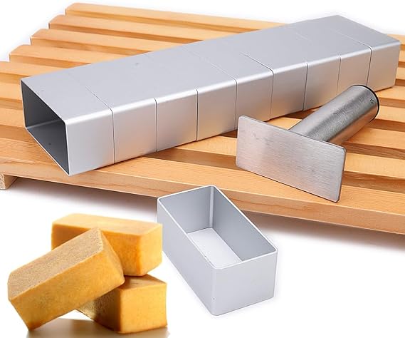 2.7cm Height Extra Large Rectangle Aluminium Pineapple Cake Mold Stainless Steel Press Smoother For DIY Cookie&Biscuit Tools