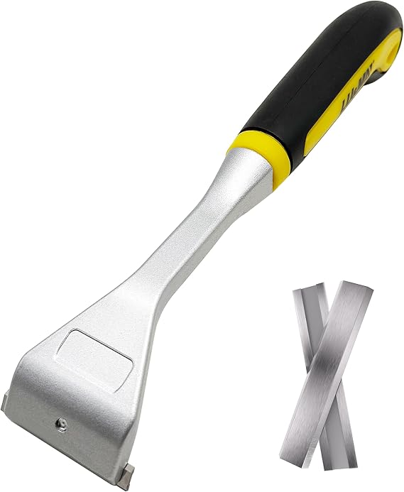 LU&MN Carbide Scraper Kit, Double-Edged Reversible Blades, 2", 2Pcs | Professional-Grade Tungsten Carbide, Ergonomic Scraper Kit with Reversible Blades, for Paint, Grout & Adhesive Removal