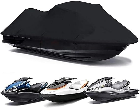 Jet Ski Cover for Sea-Doo Fish Pro 20192026, All-Weather Trailerable PWC Cover, Water-Resistant Heavy Duty Oxford Fabric Personal Watercraft Cover for Rain, Snow, Dust
