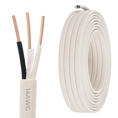 FIRMERST Solid Copper NM-B Cable 14/2 with Ground Electrical Wire 50 ft