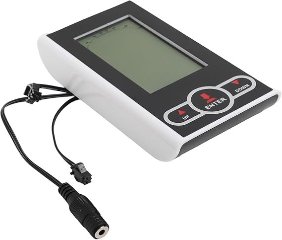 Exercise Bike Monitor Speedometer for BikesTrainers,Display with Heart Rate Speed Calories Mileage,Time Functions,5.4 x 3.1 inch
