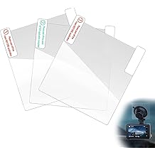 3 x şeffaf anti-statik filmler, ön cama yapışır, tüm dashcam ile uyumludur