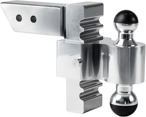 Andersen Hitches Rapid Hitch 6 Inch Drop Rise 2 x 2-5/16 Dual Greaseless Alumiball 2-1/2 Inch Shank Adjustable Ball Mount