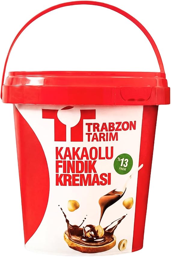 Trabzon Tarım Kakaolu Fındık Kreması,%13 Fındık,%5 Kakao, Glutensiz, 700g