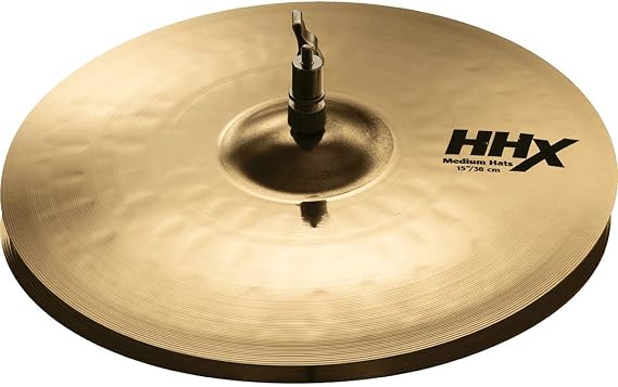 Sabian 15" HHX Medium Hi-Hats - Brilliant (11502XMB)