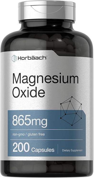 Horbaach Magnesium Oxide 865 mg | 200 Capsules