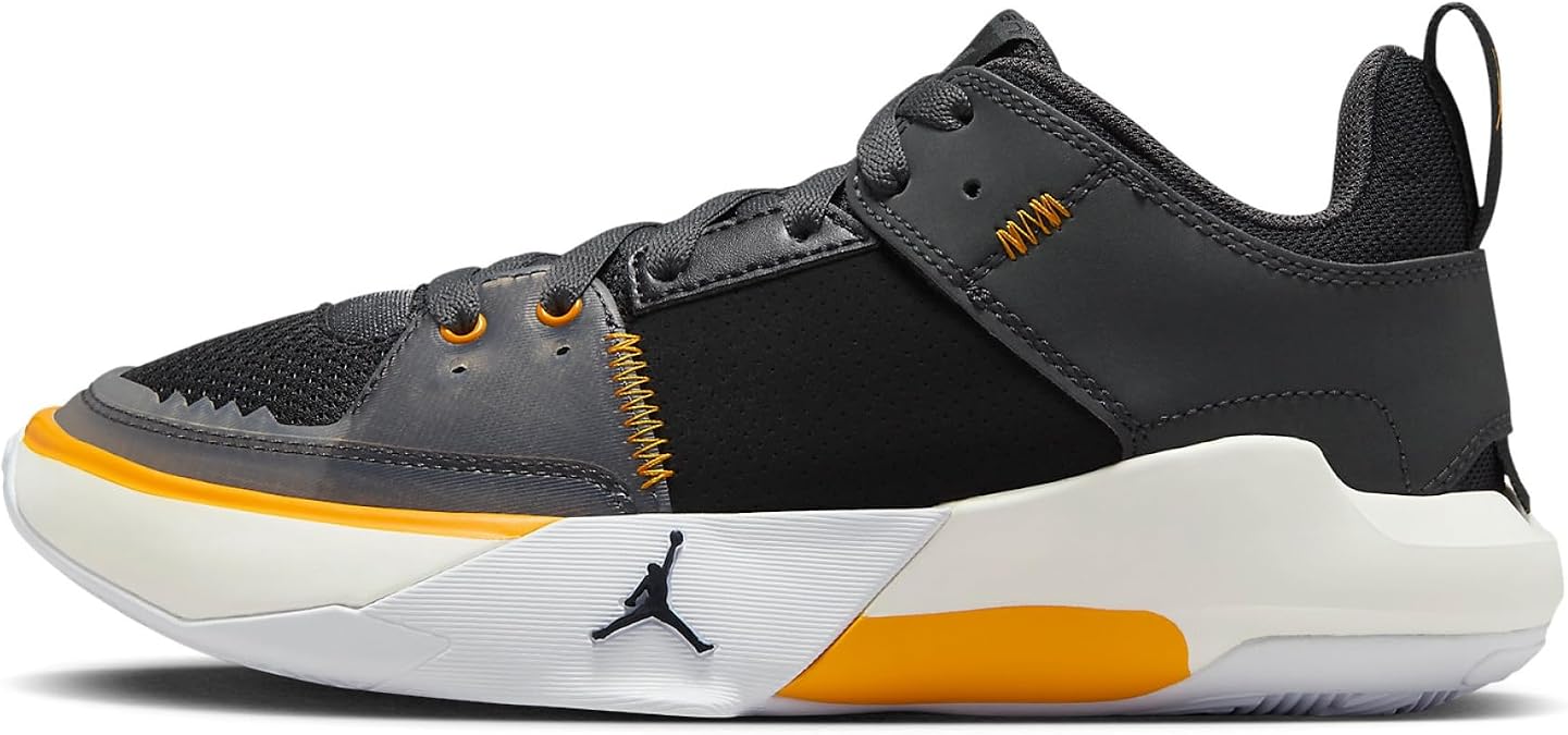 Jordan One Take 5 Big Kids' Shoes (FD2338-007, Black/Anthracite/Sail/Taxi) Size 4