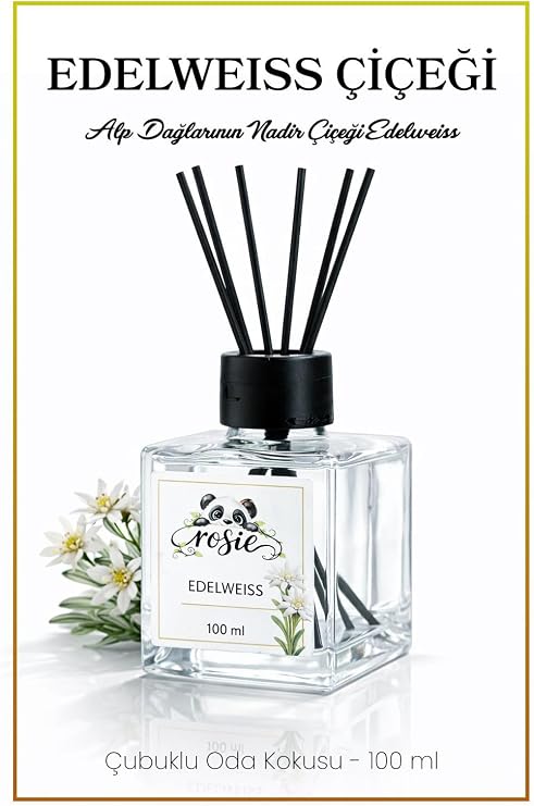 Rosie Edelweiss Çiçeği Çubuklu Oda Kokusu - Doğanın En Nadir Çiçeğinin Zarafeti