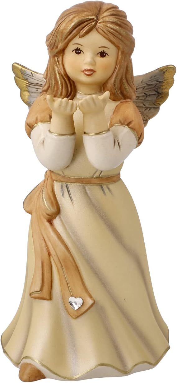 Goebel 41-668-07-1 Christmas Decoration Angel Figurine Made of Porcelain Dimensions: 15.5 cm x 7 cm x 7 cm