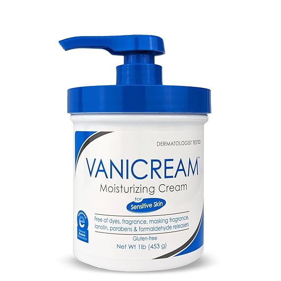Vanicream Moisturizing Cream, Body & Face Moisturizer, 16 Oz Pump Dispenser