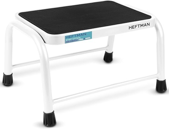 Heftman White Step Stool