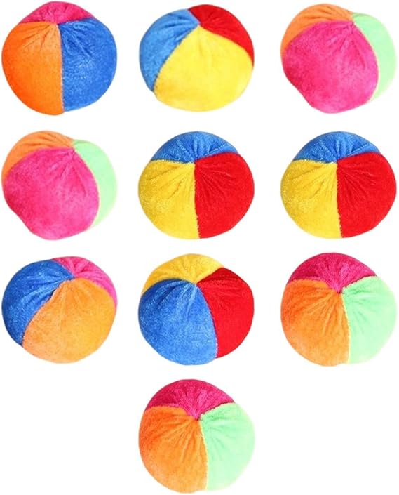 Footbag Sack for Adults 10-Piece Multicolor Portable Funny