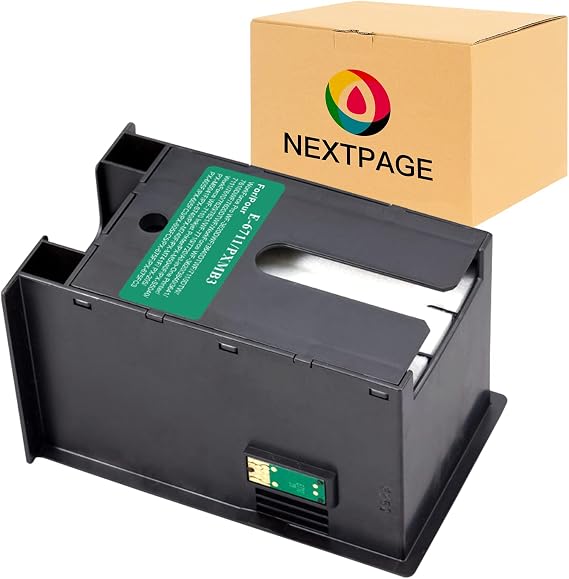 Nextpage Ink Maintenance Box for T6711 or C13T671100 Fits Workforce Pro WF-3620DWF 3640DTWF 7110DTW 7610DWF 7620DTWF Workforce WF-3620 3640 3641 7111 7610 7620 7621 WF-7710 7720 etc(With Chip)