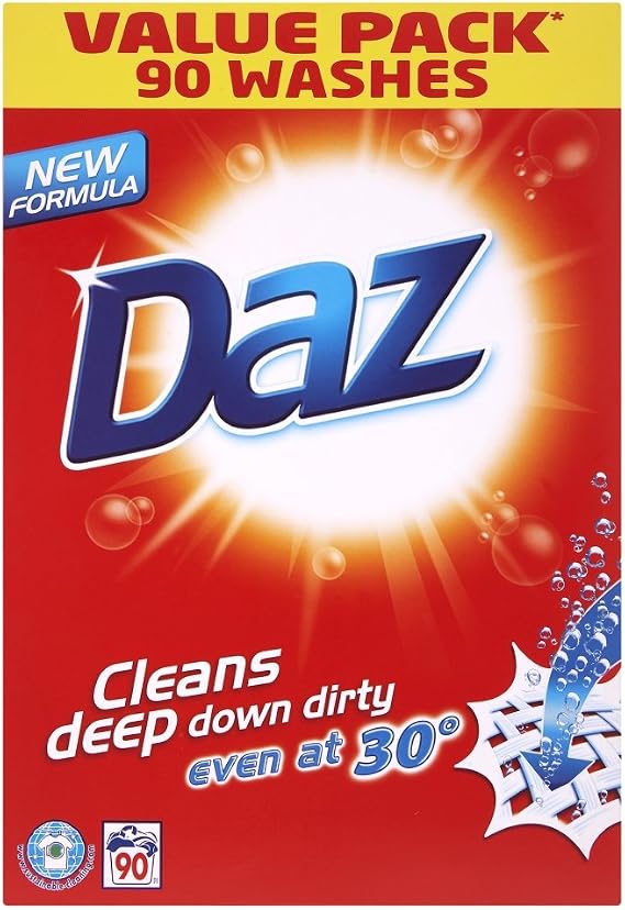 Daz Regular Laundry Detergent Powder 90 Washes 6.12 kg