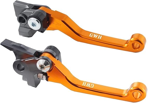 Motorcycle CNC Aluminum Billet Foldable Brake Clutch Lever Handle Levers for 125 150 250 300 350 450 500 SX XC-W EXC-F XCF-W SXF EXC XC XCF XCW SX-F TPI SMR XC-F 14-23 Dirt Pit Bike