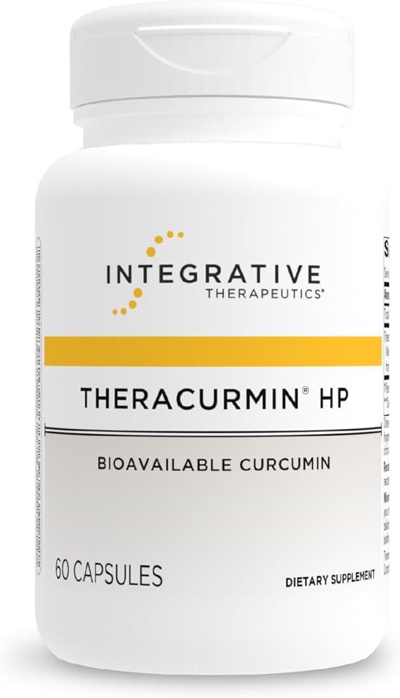 Integrative Therapeutics Theracurmin HP - Heart & Joint Health Support* - Muscle Recovery Support* - 27x More Bioavailable Than Standard Curcumin Extract - 60 Capsules (30 Servings)