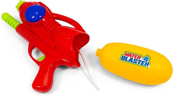 Water Blaster Super Soaker Water Gun, Red with Yellow Tank, Large Capacity Summer Outdoor Water Play Toy