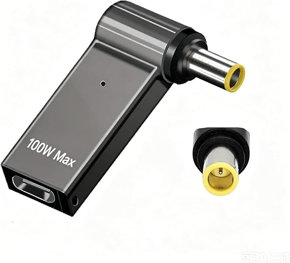 USB C to 7.9mm Laptop Charging Adapter Female Type C to Male DC 7.9 x 5.5mm Barrel Jack Plug 100W PD Power Charger Connector Compatible with Lenovo ThinkPad T60 T410 T420 T430 T500 T530 X60 Z60 X220