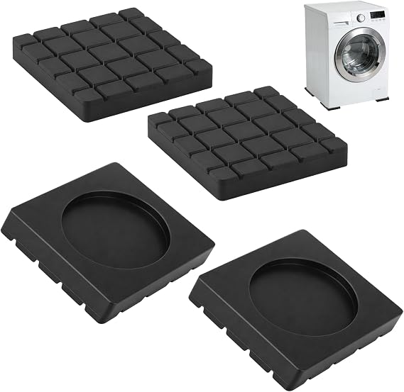 4 PCS Anti Vibration Pads for Washing Machine Shock Absorbers Non Slip [Energy Class A+++]