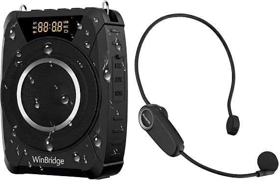 20W Wireless Voice Amplifier with UHF Headset Microphone for Outdoor - M801