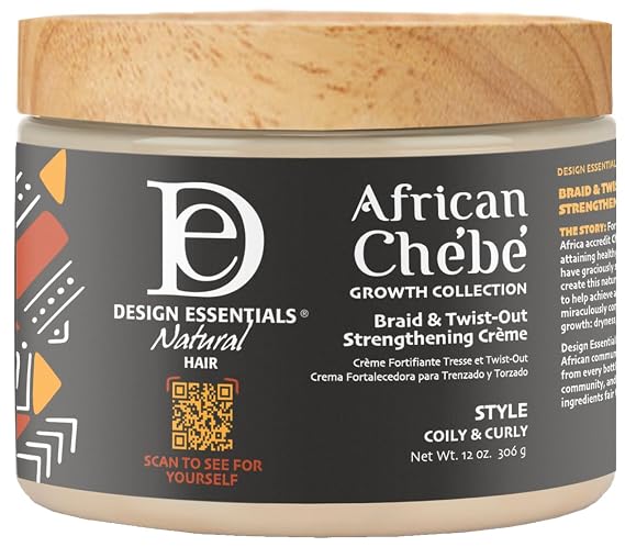 Design Essentials African Chebe Braid & Twist-Out Strengthening Creme