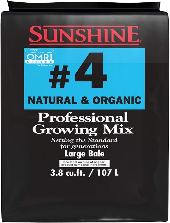 Sunshine # 4 Natural & Organic Compressed Bale Fertilizer, 3.8 cu.ft.