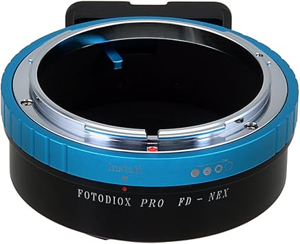 Fotodiox FD-SnyE-Pro Pro Lens Mount Adapter Compatible with Canon FD and FL Lenses to Sony E-Mount Cameras, Black, Canon FD/FL