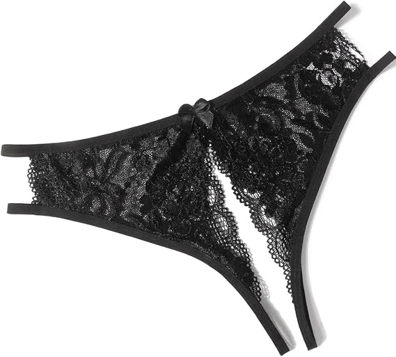Sexy Thongs for Women Slutty, Black Lace Thong for Women, Womens Sexy Underwear Lingerie, Lace G String Lingerie Panties, Honeymoon Valentines Sexy Gifts