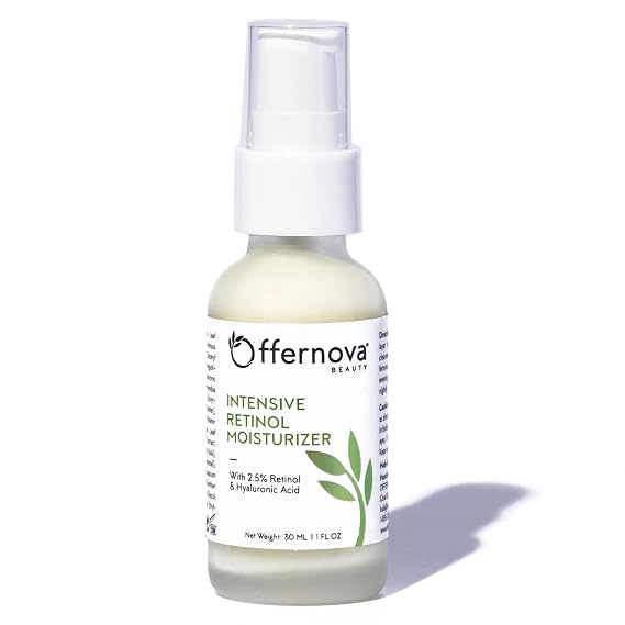 Intensive Retinol Moisturizer - Deep Hydration Night Cream 2.5% Vitamin A & Hyaluronic Acid + Vitamin E - Crema Humectante Intensiva de Retinol - Antiarrugas con Acido Hialuronico y Vitamina E