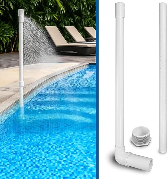 Pool Cooler for Cooling Your Swimming Pool | Made in USA | for In-Ground Pool | Easy Install | No Removal of Pool Return Jet Eye Ball Seating Wall Fitting | Cools Pool by 8 to 10 Degrees.