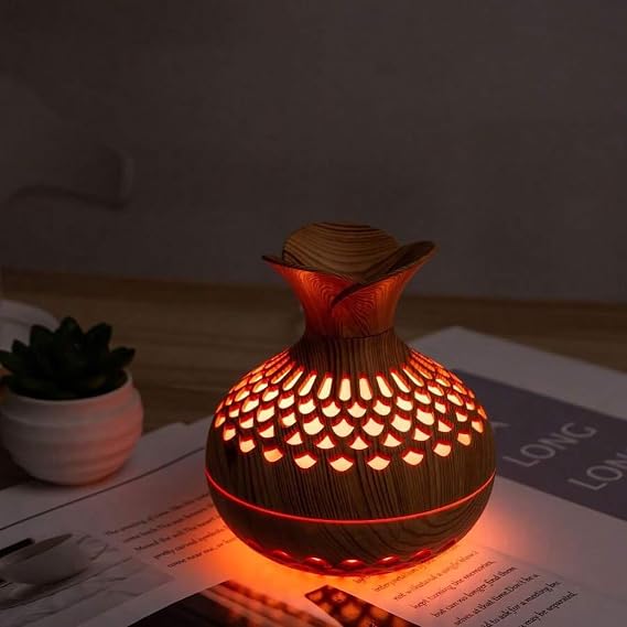 Mini Humidifier for Desk Bedroom Indoor Plant, 300ml Aromatherapy Diffuser Humidifier for Office Small Room