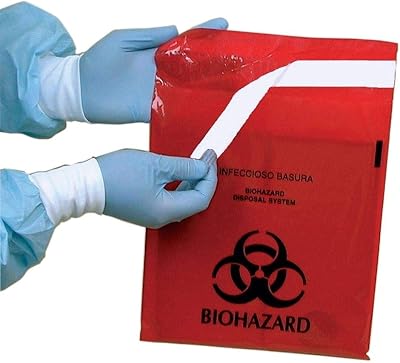 Red Stick-on Bag 12 x 14, 2-35 qt., 100bx