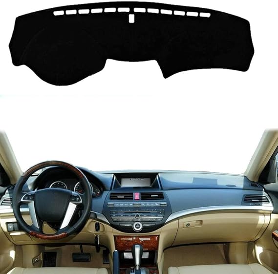 Polyester Flannel Suede Car Dashboard Cover Dash Mat For Honda Accord 2008 2009 2010 2011 2012 Sedan LHD RHD Dashmat Carpet Cape Rug Protector