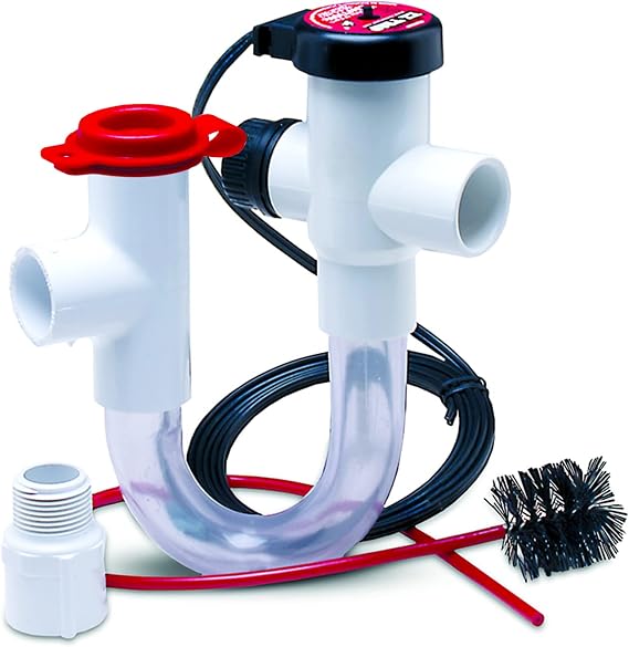 RectorSeal EZ Trap 83230 Smart Kit 200 Series, Easy Installation, Float Switch Overflow Protection, Clear Cleanable HVAC, 3/4" NC Screw Cap Trap U