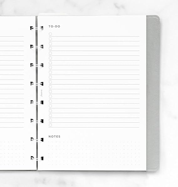 Filofax Minimal to Do Notebook Refill - A5,White
