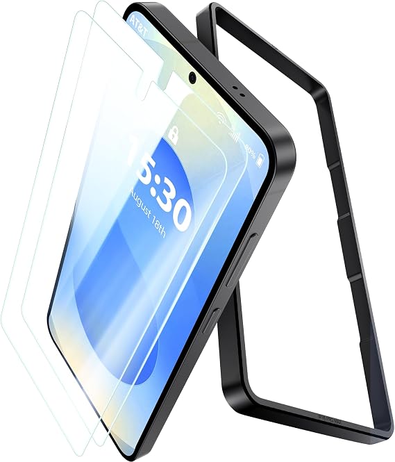 2 Pack Screen Protector for Samsung Galaxy S25, [Military Grade Shatterproof & 9H Hardness] [Ultra HD Clear & Anti-Scratch Full Coverage] Tempered Glass for Samsung S25 6.2", Clear