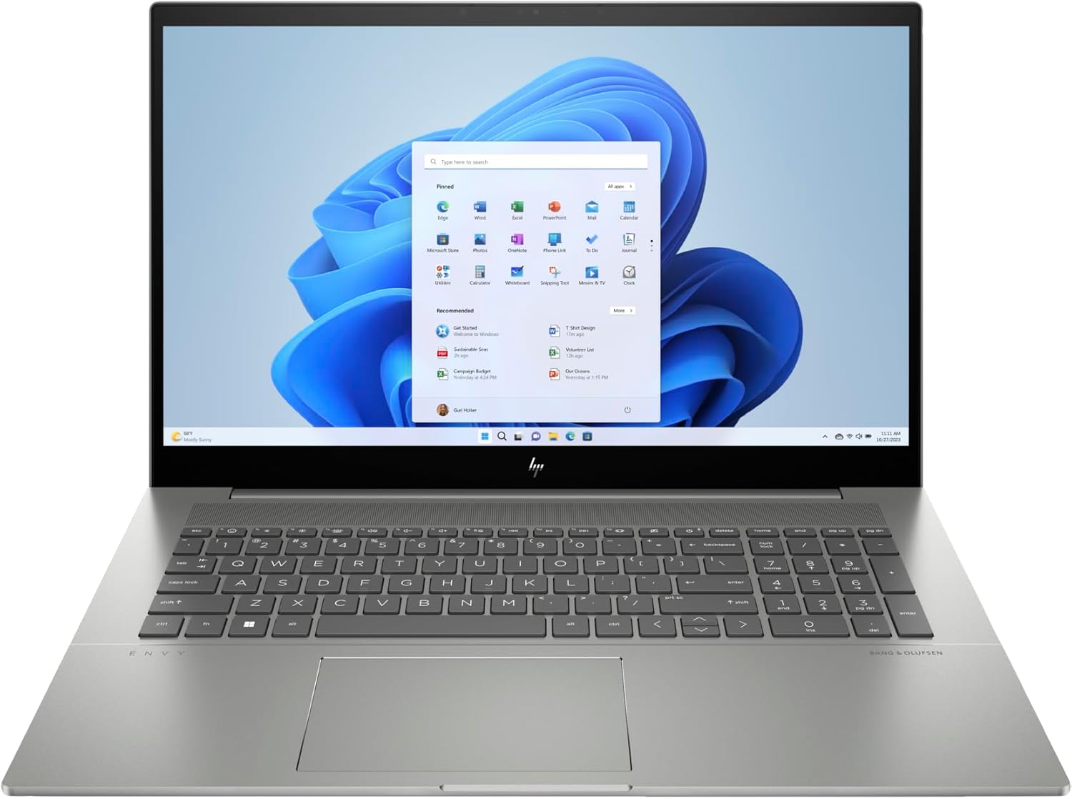 HP Envy 17-CR100 2023 Laptop 17.3 FHD IPS Touchscreen 10-Core Intel i7-1355U 64GB DDR4 1TB SSD NVIDIA GeForce RTX­ 3050 4GB GDDR6 Thunderbolt 4 Wi-Fi 6E Backlit Keyboard Win11 Home wONT 32GB USB