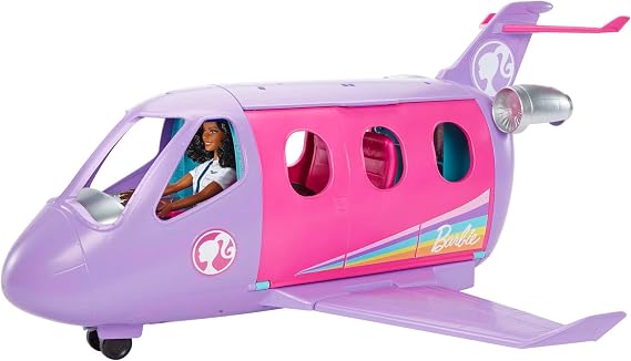 Barbie Airplane Adventures Playset Pilot Doll & 15+ Travel Accessories Including Pet Puppy, Toy for 3 Kids Ages 3 Years Old and Up, HCD49