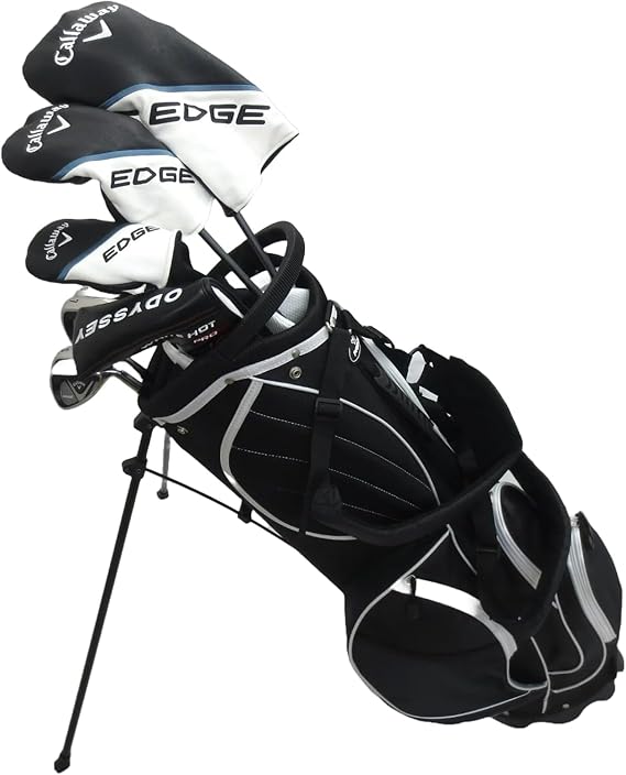Callaway Mens Complete Golf Set Clubs Stand Bag Regular Flex | Driver, Fairway Wood, Hybrid, Irons, Putter, Stand Bag, Reg Flex