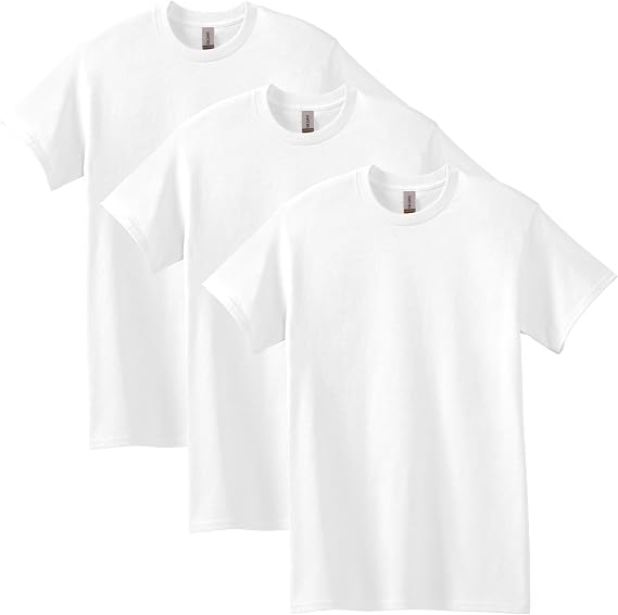 Gildan Men's Heavy Cotton T-Shirt, Style G5000 (Pack of 3) T-Shirt (Pack of 3)