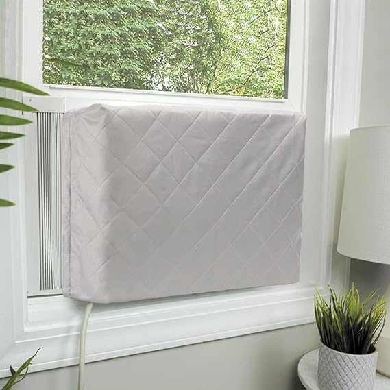 Indoor Air Conditioner Cover for Window, 25"x17"x3.5" Inside AC Unit Cover