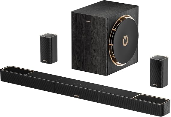 ULTIMEA Skywave X50 5.1.4ch Soundbar with 2 Wireless Surround Speakers | Next-Gen Wireless Freedom | Dolby Atmos, 8" Wireless Subwoofer, HDMI eARC, 760W | For TV & Home Theater