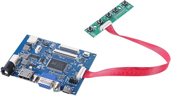 40Pin LVDS LCD Screen Driver Board LCD Display Assembly Unit 1024X600 Combination Driver Controller Board