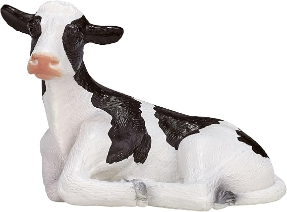 MOJO Holstein Calf Lying Down Toy Figure