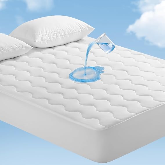 Elegear King Cooling Mattress Pad for Hot Sleepers, Waterproof & Cool-to-Touch Mattress Topper with Arc-Chill 3.0, TriSupport 3D Grid, Soft Fluffy Feel, Machine Washable, Deep Pocket Up to 18"